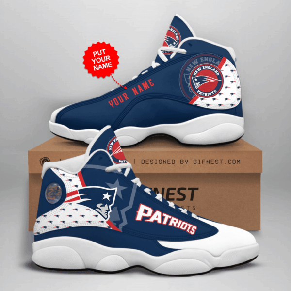 Tubopro New England Patriots NFL AJ13 Sneakers Shoes For Men And Women