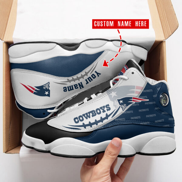 Tubopro New England Patriots NFL AJ13 Sneakers Shoes For Men And Women - Image 2
