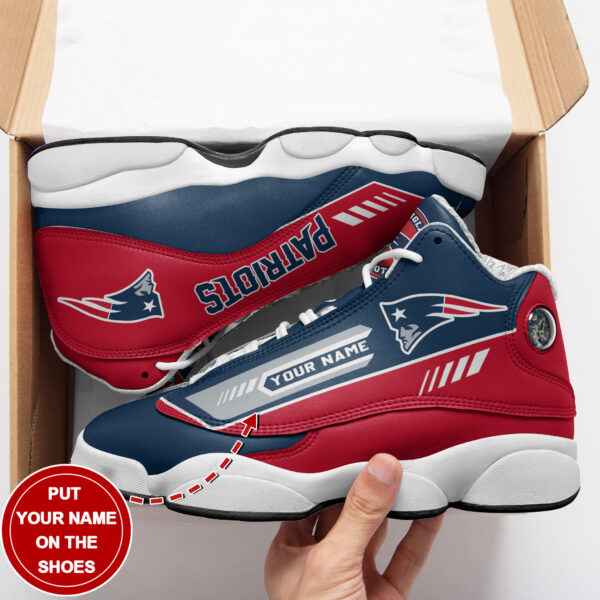 Tubopro New England Patriots NFL AJ13 Sneakers Shoes For Men And Women - Image 3