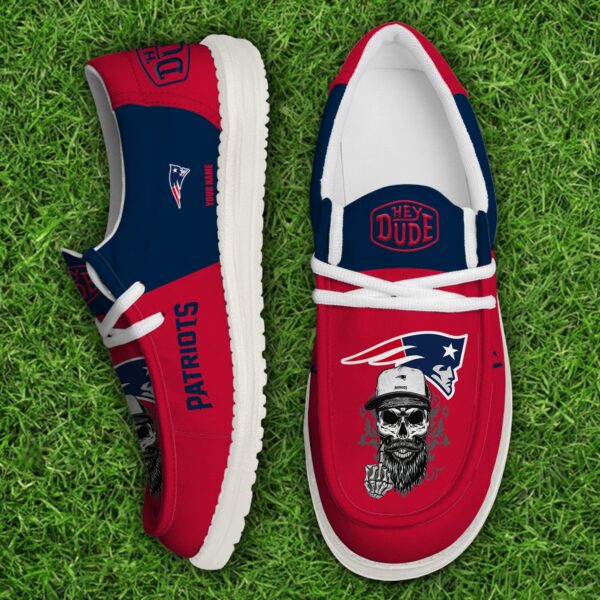 Tubopro New England Patriots Personalized Hey Dude Shoes For Men And Women