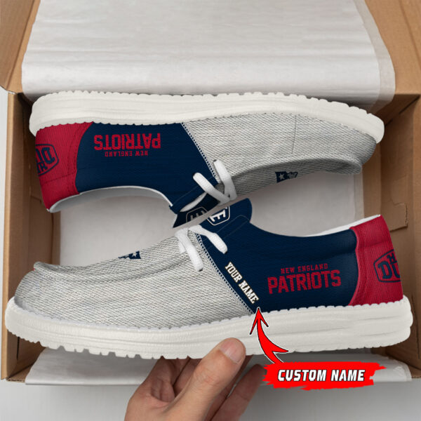 Tubopro New England Patriots Personalized Hey Dude Shoes For Men And Women - Image 2