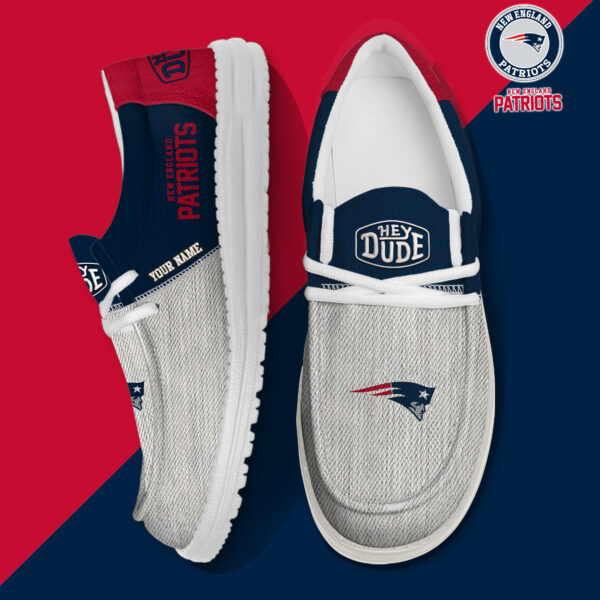 Tubopro New England Patriots Personalized Hey Dude Shoes For Men And Women