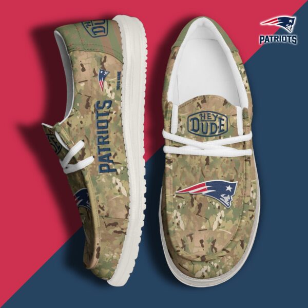 Tubopro New England Patriots Personalized Hey Dude Shoes For Men And Women