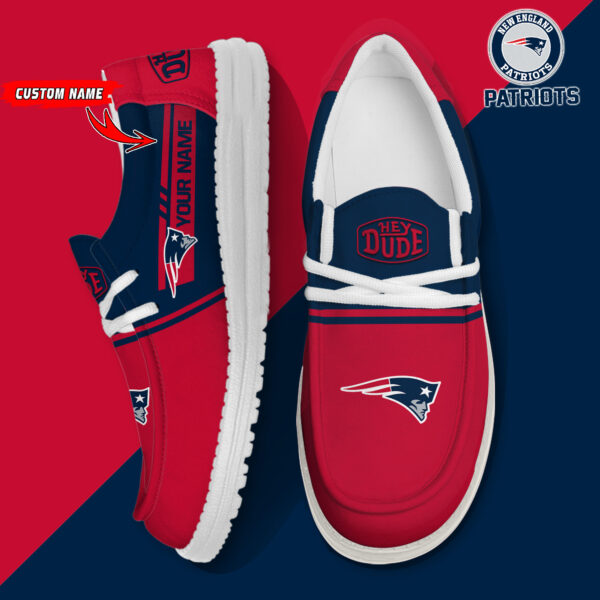 Tubopro New England Patriots Personalized Hey Dude Shoes For Men And Women