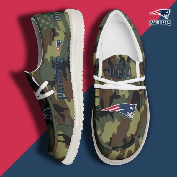 Tubopro New England Patriots Personalized Hey Dude Shoes For Men And Women