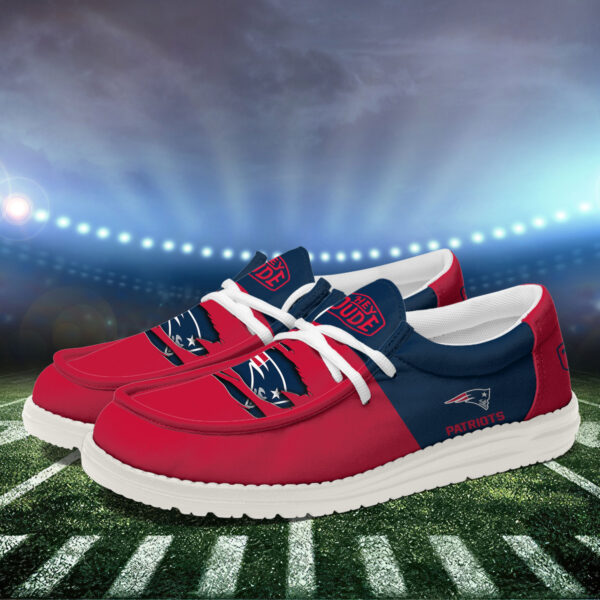 Tubopro New England Patriots Personalized Hey Dude Shoes For Men And Women - Image 2