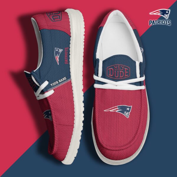 Tubopro New England Patriots Personalized Hey Dude Shoes For Men And Women