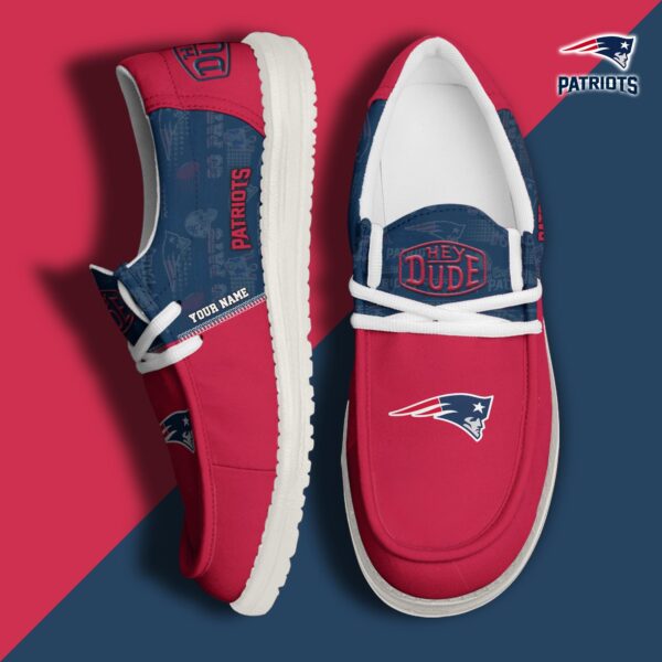 Tubopro New England Patriots Personalized Hey Dude Shoes For Men And Women