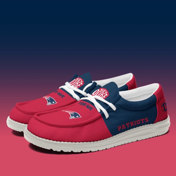 Tubopro New England Patriots Personalized Hey Dude Shoes For Men And Women - Image 3