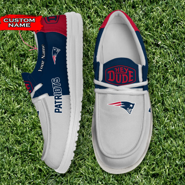 Tubopro New England Patriots Personalized Hey Dude Shoes For Men And Women