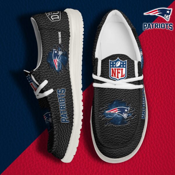 Tubopro New England Patriots Personalized Hey Dude Shoes For Men And Women