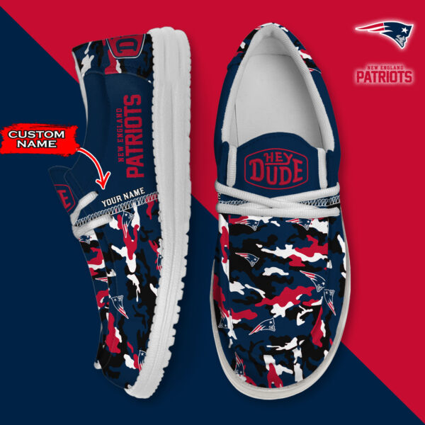 Tubopro New England Patriots Personalized Hey Dude Shoes For Men And Women