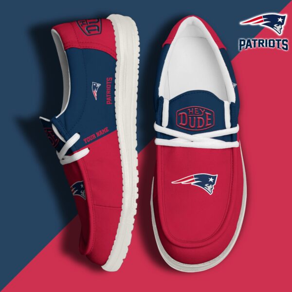 Tubopro New England Patriots Personalized Hey Dude Shoes For Men And Women