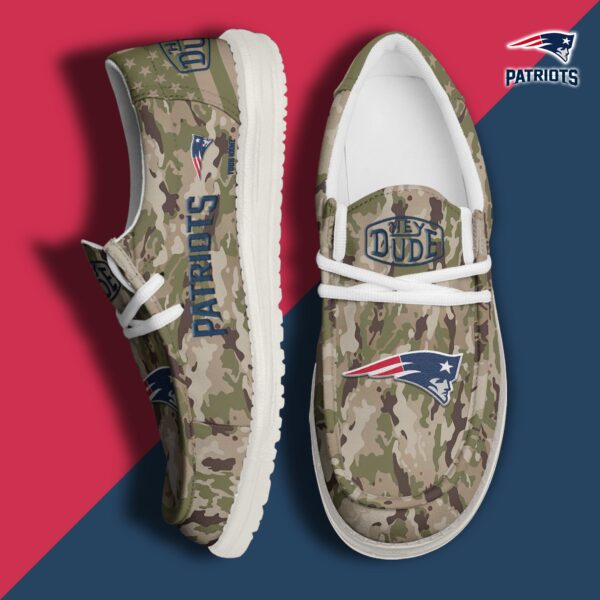 Tubopro New England Patriots Personalized Hey Dude Shoes For Men And Women