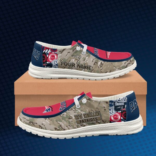 Tubopro New England Patriots Personalized Hey Dude Shoes For Men And Women - Image 2