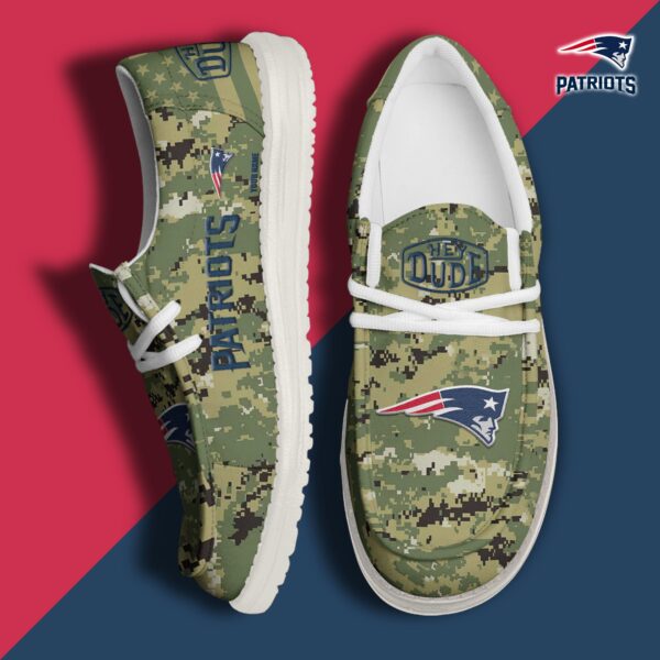 Tubopro New England Patriots Personalized Hey Dude Shoes For Men And Women