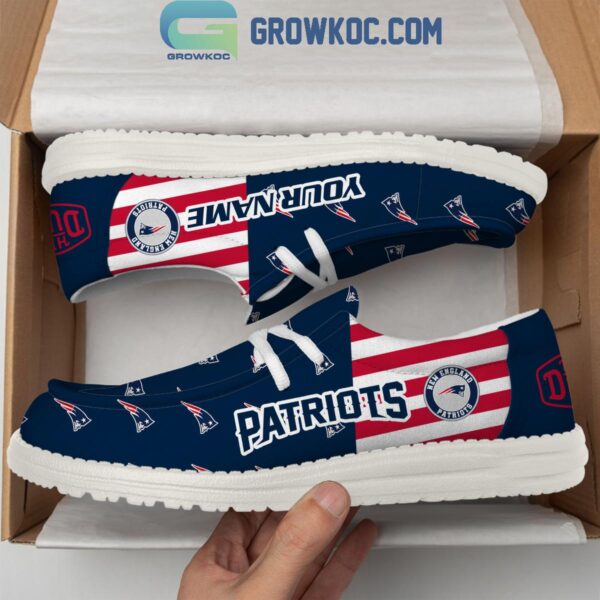 Tubopro New England Patriots Personalized Hey Dude Shoes For Men And Women