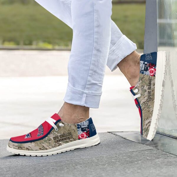 Tubopro New England Patriots Personalized Hey Dude Shoes For Men And Women - Image 4