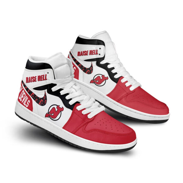 Tubopro New Jersey Devils AJ1 High Sneakers Shoes For Men And Women - Image 2
