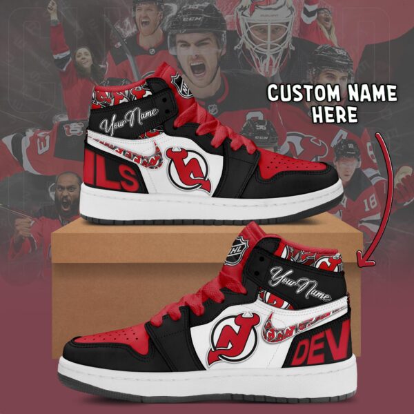 Tubopro New Jersey Devils AJ1 High Sneakers Shoes For Men And Women