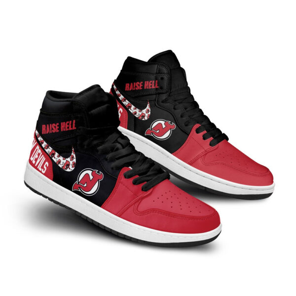 Tubopro New Jersey Devils AJ1 High Sneakers Shoes For Men And Women - Image 2