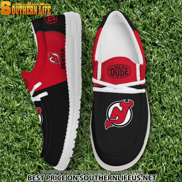 Tubopro New Jersey Devils Personalized Hey Dude Shoes For Men And Women