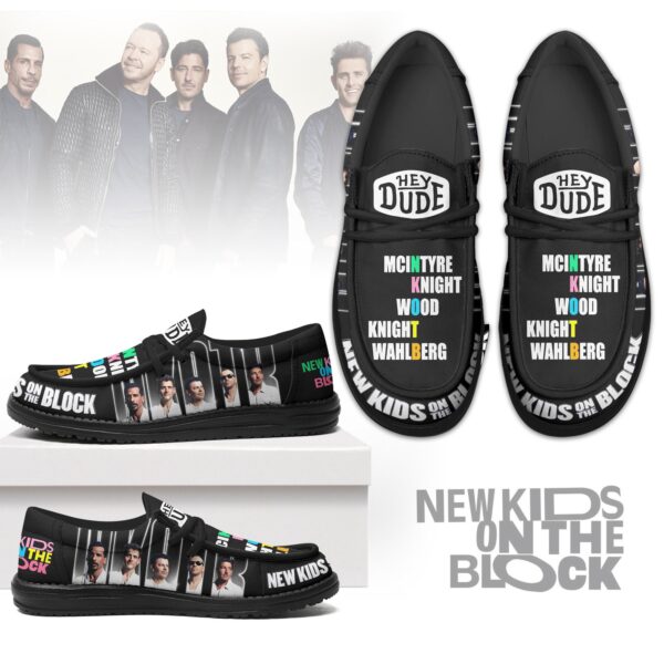 Tubopro New Kids on the Block Personalized Hey Dude Shoes For Men And Women