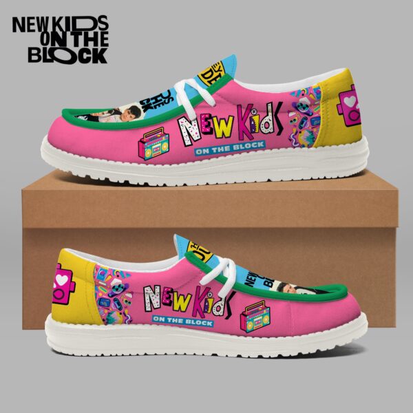 Tubopro New Kids on the Block Personalized Hey Dude Shoes For Men And Women