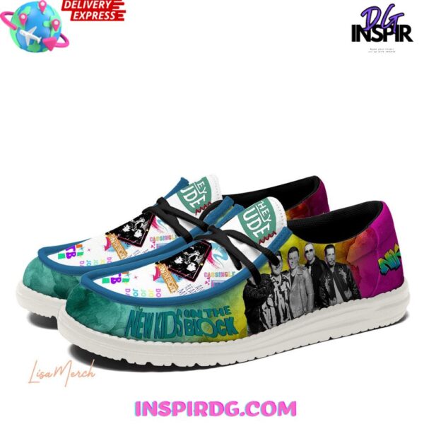 Tubopro New Kids On The Block Personalized Hey Dude Shoes For Men And Women - Image 4