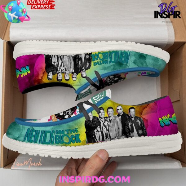 Tubopro New Kids On The Block Personalized Hey Dude Shoes For Men And Women - Image 3