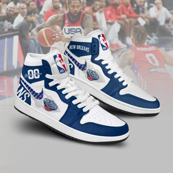 Tubopro New Orleans Pelicans AJ1 High Sneakers Shoes For Men And Women
