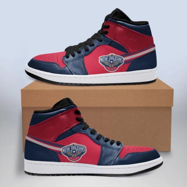 Tubopro New Orleans Pelicans NBA AJ1 High Sneakers Shoes For Men And Women