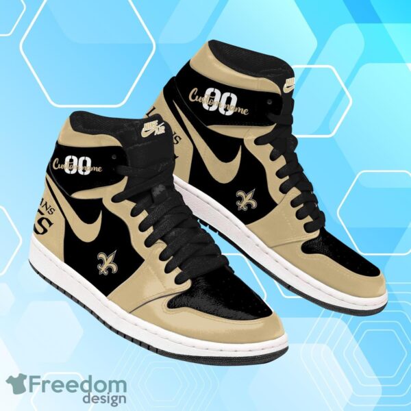 Tubopro New Orleans Saints AJ1 High Sneakers Shoes For Men And Women - Image 2