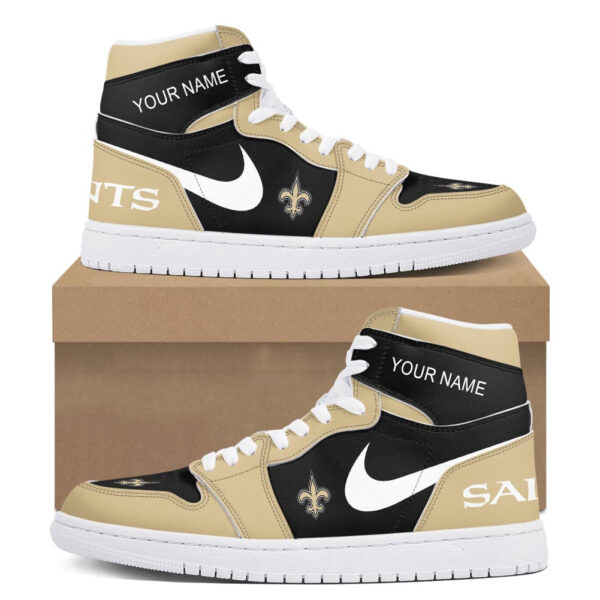Tubopro New Orleans Saints AJ1 High Sneakers Shoes For Men And Women - Image 2