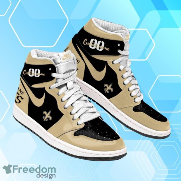 Tubopro New Orleans Saints AJ1 High Sneakers Shoes For Men And Women - Image 2