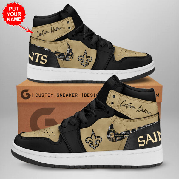 Tubopro New Orleans Saints AJ1 High Sneakers Shoes For Men And Women