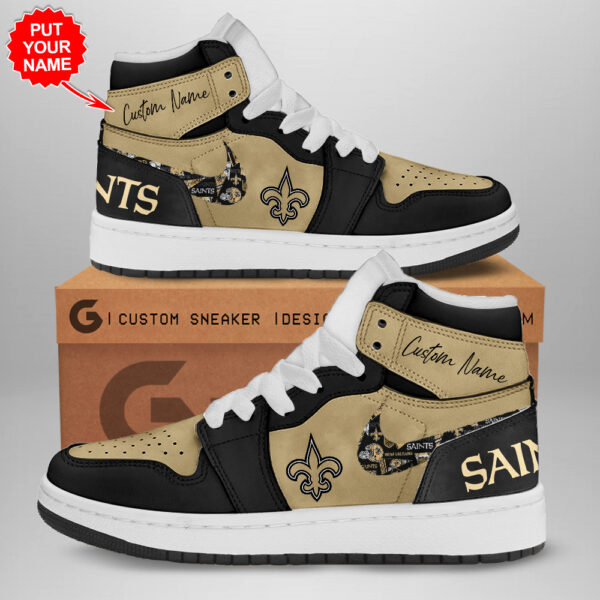 Tubopro New Orleans Saints AJ1 High Sneakers Shoes For Men And Women