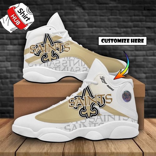 Tubopro New Orleans Saints AJ13 Sneakers Shoes For Men And Women