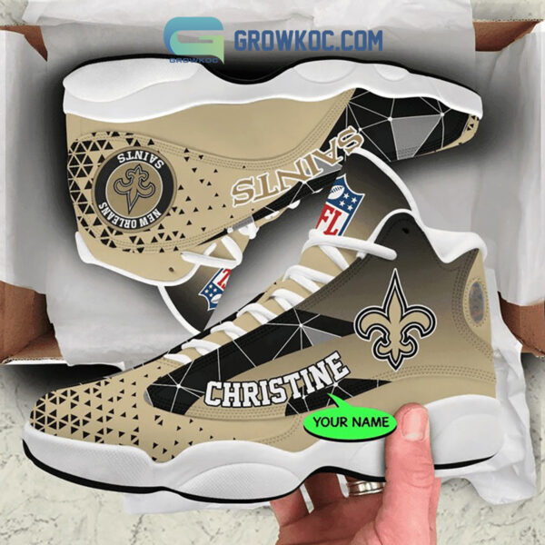 Tubopro New Orleans Saints AJ13 Sneakers Shoes For Men And Women