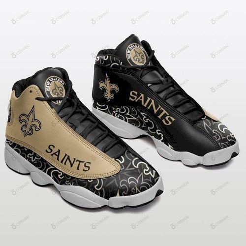 Tubopro New Orleans Saints AJ13 Sneakers Shoes For Men And Women