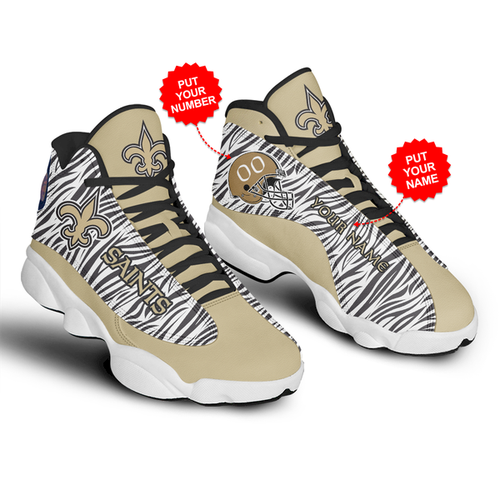 Tubopro New Orleans Saints AJ13 Sneakers Shoes For Men And Women