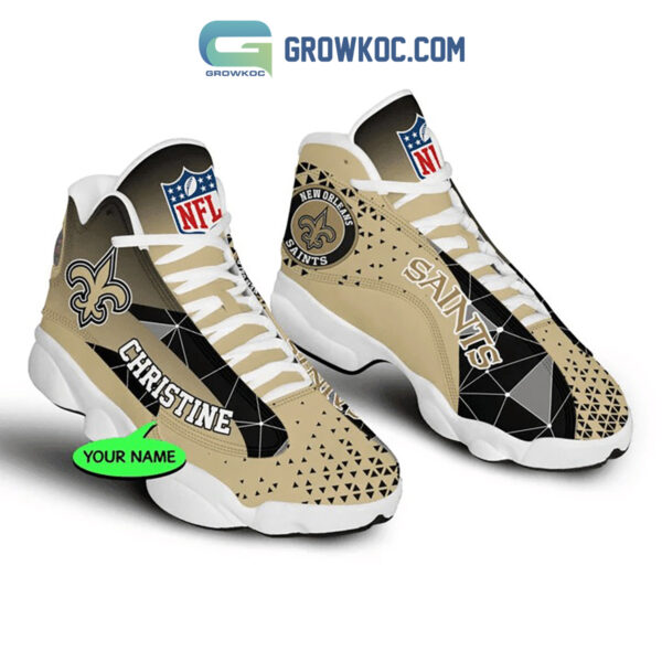 Tubopro New Orleans Saints AJ13 Sneakers Shoes For Men And Women - Image 2