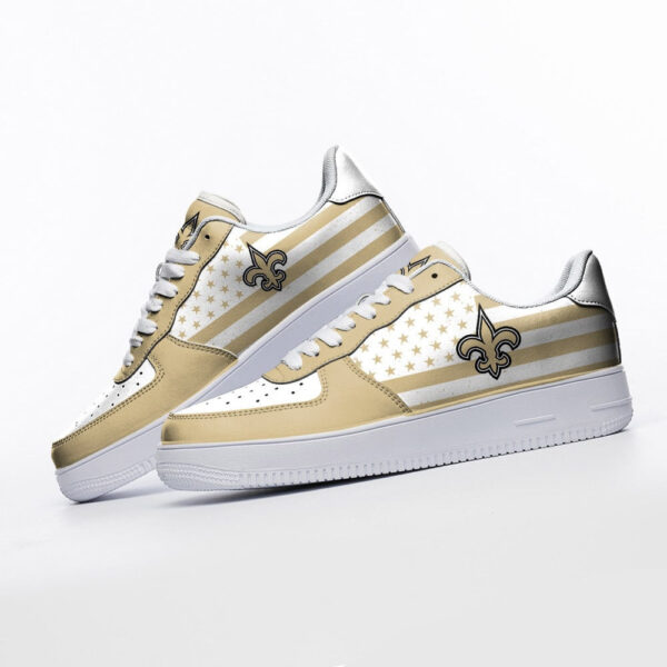 Tubopro New Orleans Saints NFL Air Low-Top Sneakers Shoes For Men And Women - Image 3