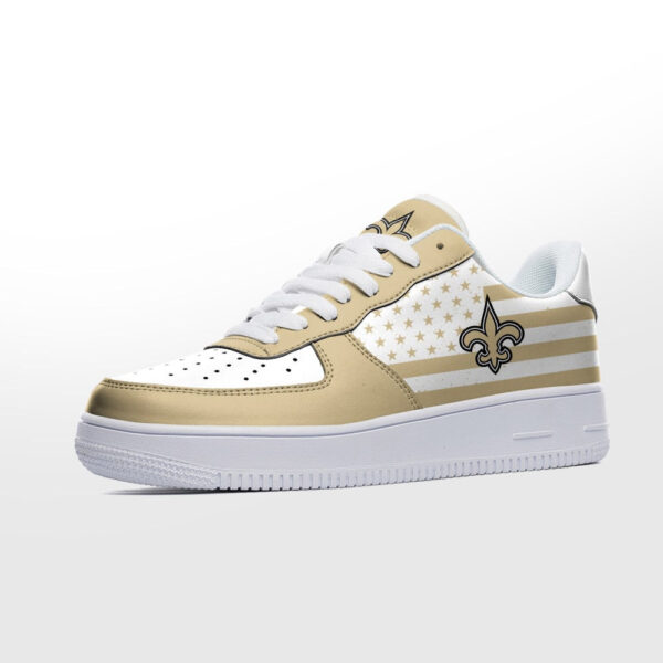 Tubopro New Orleans Saints NFL Air Low-Top Sneakers Shoes For Men And Women - Image 2