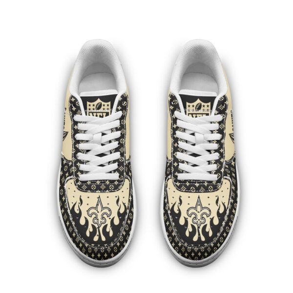 Tubopro New Orleans Saints NFL Air Low-Top Sneakers Shoes For Men And Women - Image 2