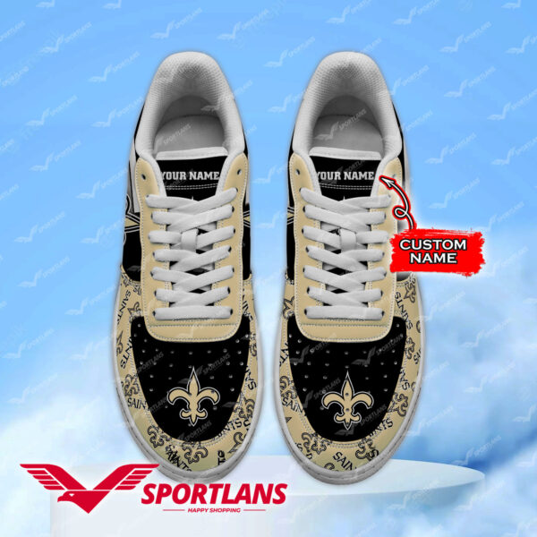 Tubopro New Orleans Saints NFL Air Low-Top Sneakers Shoes For Men And Women - Image 2