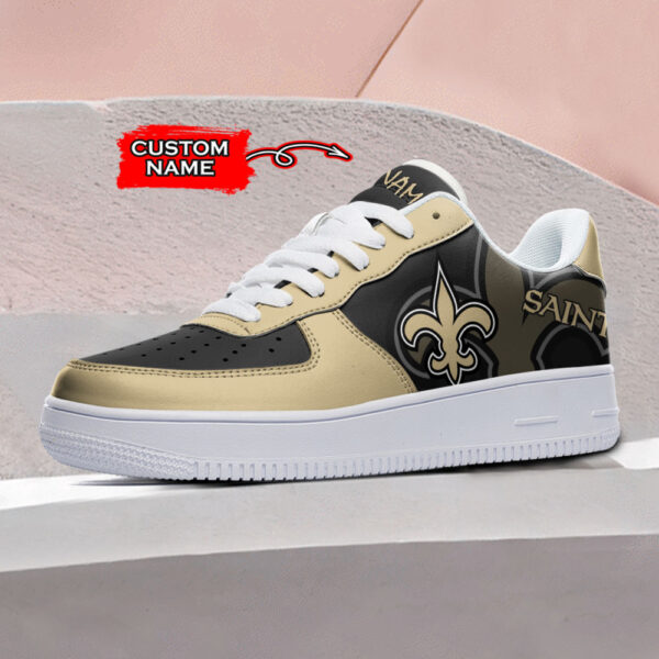Tubopro New Orleans Saints NFL Air Low-Top Sneakers Shoes For Men And Women - Image 2
