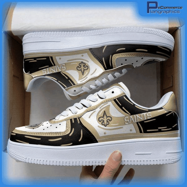 Tubopro New Orleans Saints NFL Air Low-Top Sneakers Shoes For Men And Women