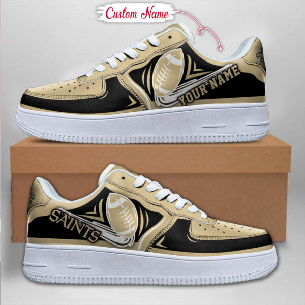 Tubopro New Orleans Saints NFL Air Low-Top Sneakers Shoes For Men And Women - Image 2