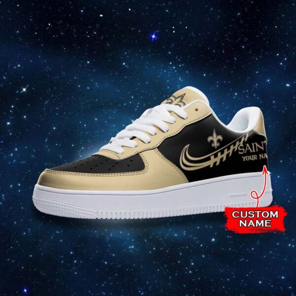 Tubopro New Orleans Saints NFL Air Low-Top Sneakers Shoes For Men And Women - Image 2